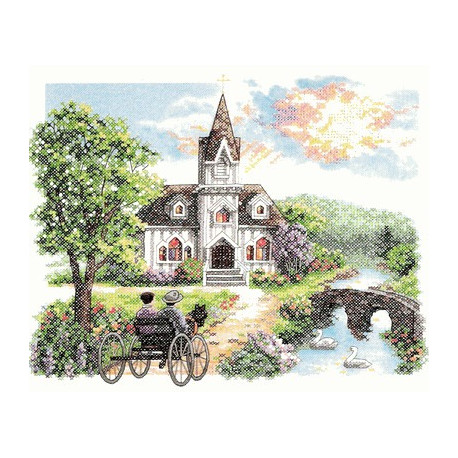 Набір для вишивання Dimensions 03227 Country Church фото