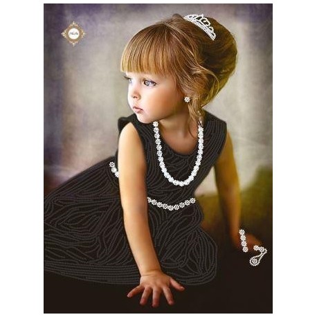 СЛ-3103 Маленькая принцесса.ТМ Миледи.Схема для частичной вышивки бисером Міледі