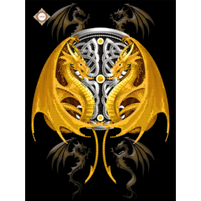 СЛ-3451 Guardians of the East.Схема для вишивки бисером и декоративными элементами Міледі