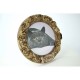 Кот Персонализированная деревянная рама с фотографией и именем вашего любимца ArtInspirate FR_34-B