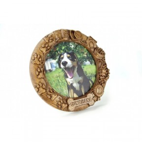 Собака Персоналізована дерев'яна рама з фотографією та ім'ям вашого улюбленця ArtInspirate FR_32-B