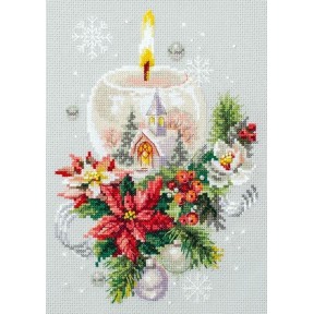 Рождественская свеча Набор для вышивания крестиком Classic