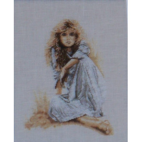 Набор для вышивания Lanarte L34846 Девушка в белом фото
