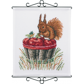 Набір для вишивання "Білка та яблука (Squirrel & apples)" PERMIN