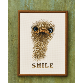 Набір для вишивання "Усміхнений страус (Smiley Ostrich)" PERMIN