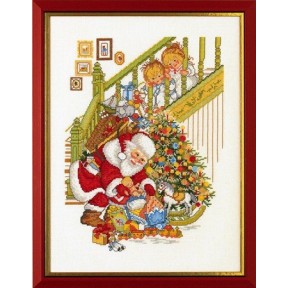 Санта Клаус и дети Набор для вышивания крестом Eva Rosenstand 12-985