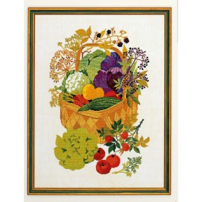 Кошик з овочами Набір для вишивання хрестиком Eva Rosenstand