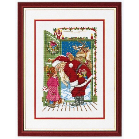 Санта Клаус Набір для вишивання хрестиком Eva Rosenstand 14-100