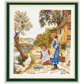 Дівчата і гуси Набір для вишивання хрестиком Eva Rosenstand 12-964