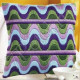 Набір для вишивки подушки Vervaсo PN-0010870 Зелені і бузкові хвилі