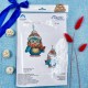 Пингвин Новогодняя игрушка для вышивки крестом на пластиковой канве VOLOSHKA VPC_048