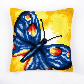 Набір для вишивки подушки Vervaco 1200/936 Синя метелик