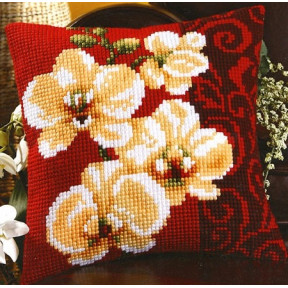 Набір для вишивки подушки Vervaco 1200/992 Біла орхідея