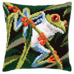 Набор для вышивки подушки Vervaсo PN-0145157 Красноглазая древесная лягушка