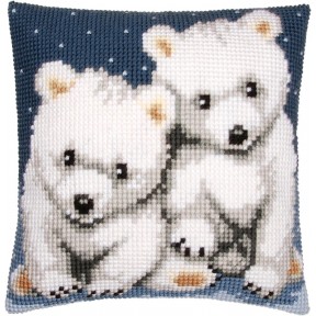 Полярные медведи Набор для вышивания крестом (подушка) Vervaco PN-0156484
