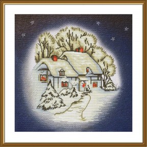 Снежный домик Набор для вышивания крестом Нова Слобода СР2307