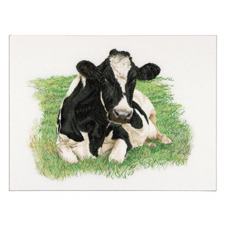 Набір для вишивання хрестиком Cow (front) Linen Thea Gouverneur