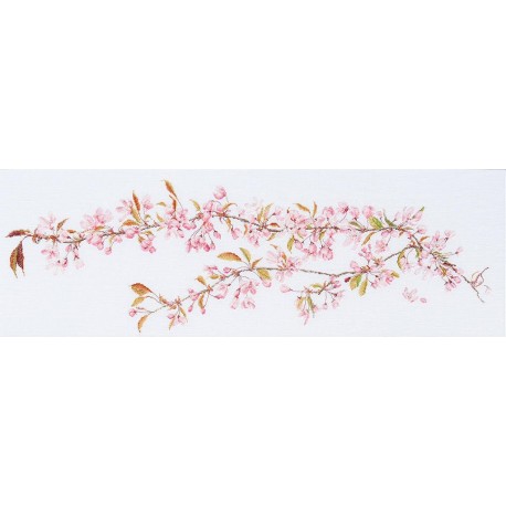 Набір для вишивання хрестиком Japanese Blossom Linen Thea