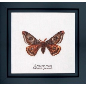 Набір для вишивання хрестиком Emperor moth Linen Thea