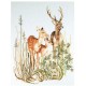 Набір для вишивання хрестиком Deer Family Linen Thea Gouverneur