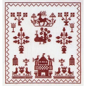 Набір для вишивання хрестиком Sampler 1767 Linen Thea