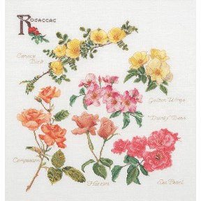 Набор для вышивки крестом Rose Panel Linen Thea Gouverneur 3066