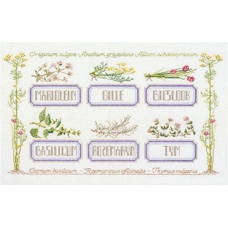 Набор для вышивки крестом Herb Sampler Linen Thea Gouverneur 2076