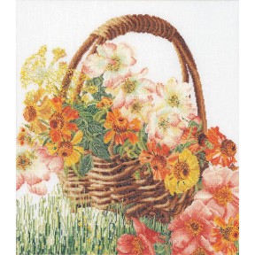 Набор для вышивки крестом Flower Basket Linen Thea Gouverneur 3064