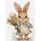 Счастливый кролик Набор для вышивания крестом Luca-S B1410