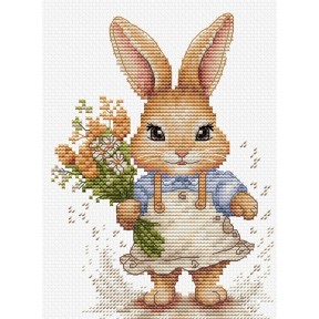 Счастливый кролик Набор для вышивания крестом Luca-S B1410