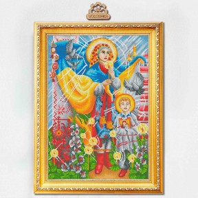 Отче наш, сущий на небесах... По мотивам иконы А. Охапкина Набор для вышивки крестом VOLOSHKA VC_042