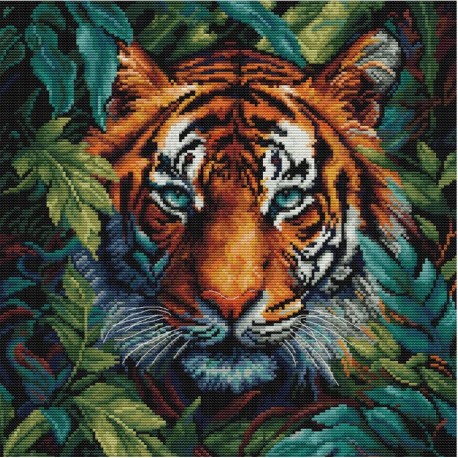 Тигр джунглей  Набор для вышивки крестом Luca-S BU5047