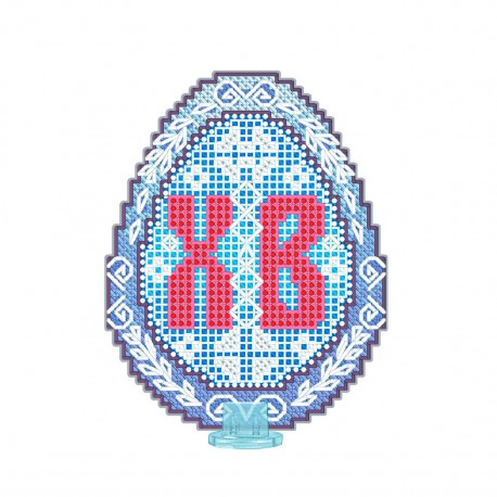 Пасхальное яйцо Набор для вышивки крестом на пластиковой канве VOLOSHKA VPF_009