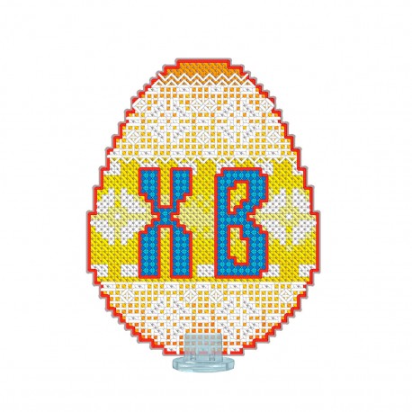 Пасхальное яйцо Набор для вышивки крестом на пластиковой канве VOLOSHKA VPF_010