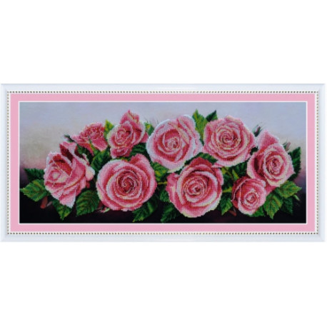 Набор для вышивания Картины Бисером Р-214 Розовое настроение