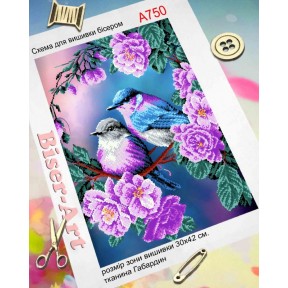 Птички Схема для вышивки бисером Biser-Art A750ба