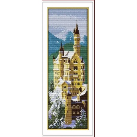 Замок Шванн, Германия Набор для вышивания крестом с печатной схемой на ткани Joy Sunday F213JS