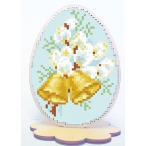 Великдень. Яйце на підставці Заготовка з фанери для вишивання бісером Alisena 2177а