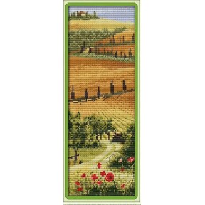 Італійська садиба Набір для вишивання хрестиком з друкованою  схемою на тканині Joy Sunday F374JS