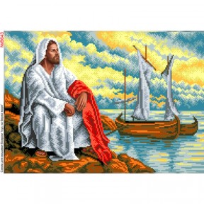 Ісус на березі моря Схема для вишивання бісером Biser-Art B643ба