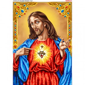 Ісус Христос Схема для вишивання бісером Biser-Art B637ба