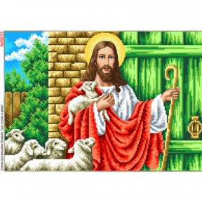 Иисус стучит в дверь Схема для вышивки бисером Biser-Art B633ба