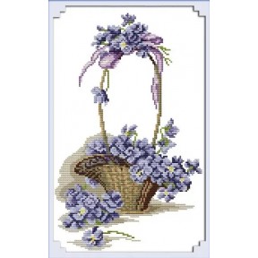 Аромат квітів Набір для вишивання хрестиком з друкованою  схемою на тканині Joy Sunday H059JS