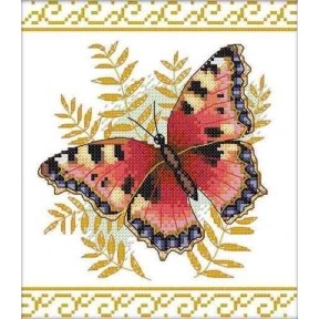Бабочка Набор для вышивания крестом с печатной схемой на ткани Joy Sunday DA049