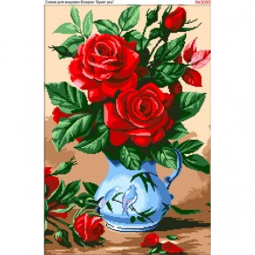 Букет троянд Схема для вишивки бісером Biser-Art 3095ба