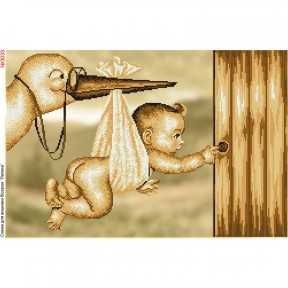 Лелека з малюком Схема для вишивки бісером Biser-Art 3035ба