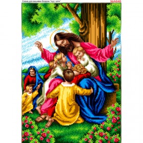 Иисус и дети Схема для вышивки бисером Biser-Art A646ба