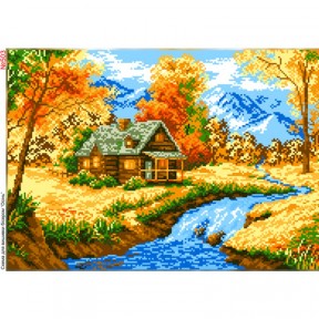 Осенний пейзаж Схема для вышивки бисером Biser-Art 503ба