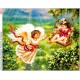 Ангелочки на гойдалці Схема для вишивки бісером Biser-Art 451ба