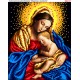 Мадонна с младенцем Схема для вышивки бисером Biser-Art 437ба